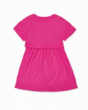 Vestido punto fucsia niña Rebel Girl