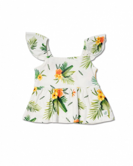 Camiseta tirantes plana blanco niña Oasis