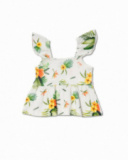 Camiseta tirantes plana blanco niña Oasis