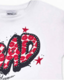 Camiseta punto blanco niña Bad influencer