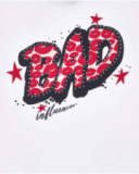 Camiseta punto blanco niña Bad influencer