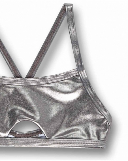 Bikini plata metalizado niña One day in NYC