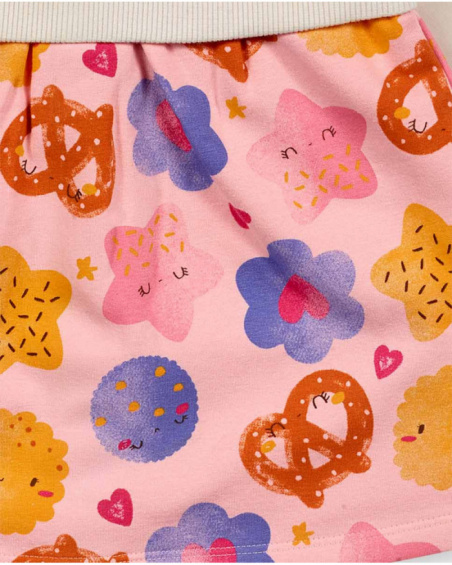 Vestido felpa rosa niña colección Happy Cookies