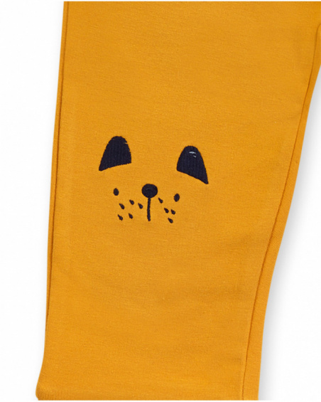 Conjunto felpa punto amarillo niño colección Pugs Life Conjunto felpa punto amarillo niño colección Pugs Life