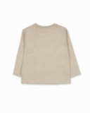 Camiseta punto beige niña Trecking Time Camiseta punto beige niña Trecking Time