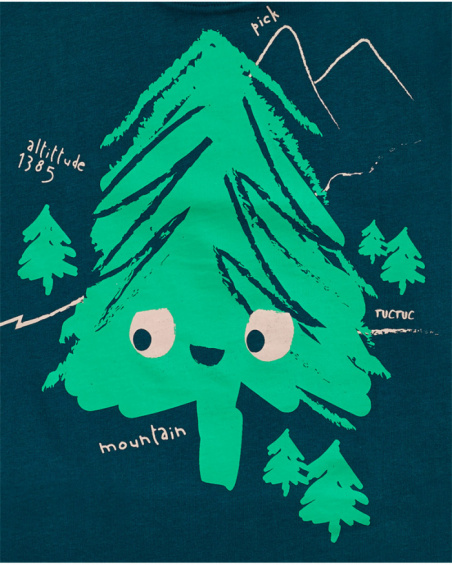 Camiseta punto verde niño Trecking Time Camiseta punto verde niño Trecking Time