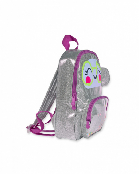 Mochila plateada niña Robot Maker Mochila plateada niña Robot Maker