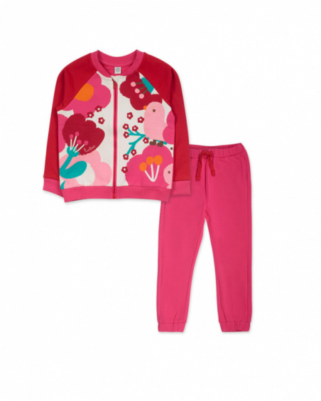 Conjunto felpa rosa niña Besties