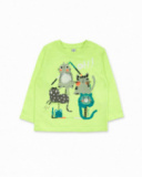 Camiseta punto amarillo niño Cattitude Camiseta punto amarillo niño Cattitude