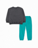 Conjunto felpa azul gris niño Cattitude Conjunto felpa azul gris niño Cattitude