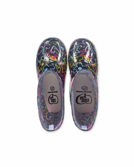 Botas de agua negro estampado ni a Big Hugs tuc tuc
