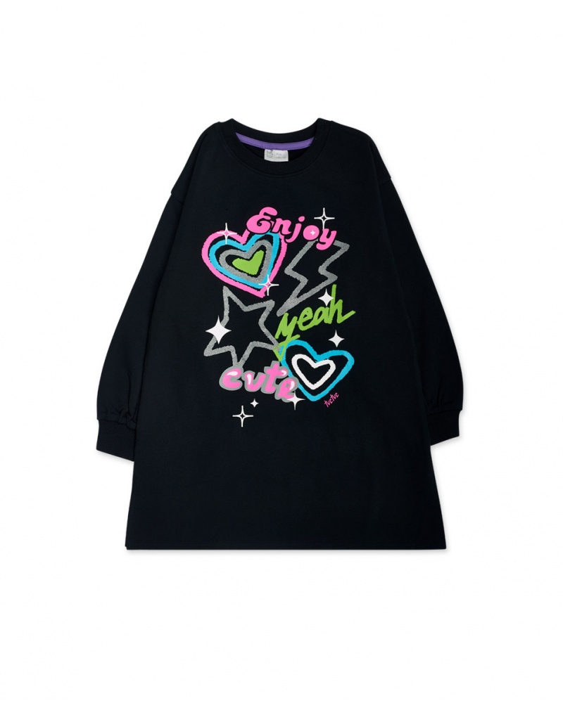 Vestido felpa negro ni a K Pop tuc tuc