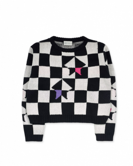 Jersey tricot cuadros niña K-Pop