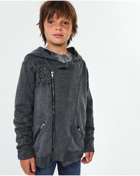 Sudadera negra top niño