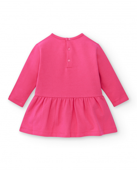 Vestido punto rosa niña Run Sing Jump