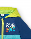 Cortavientos verde azul niño Run Sing Jump