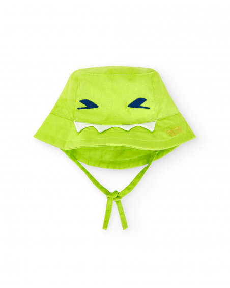 Gorro plana verde niño Tropadelic