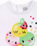 Conjunto tres piezas punto rosa niña Creamy Ice