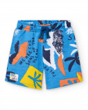 Bermuda felpa azul niño Sons of Fun