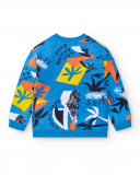 Sudadera felpa azul niño Sons of Fun