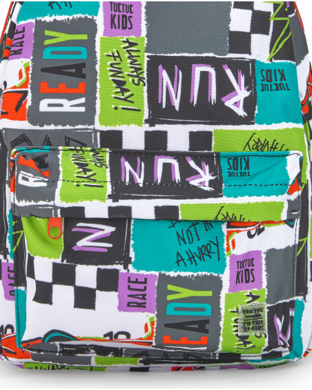 Mochila negro niño Race Car