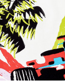 Camiseta tirantes punto blanco niño Race Car