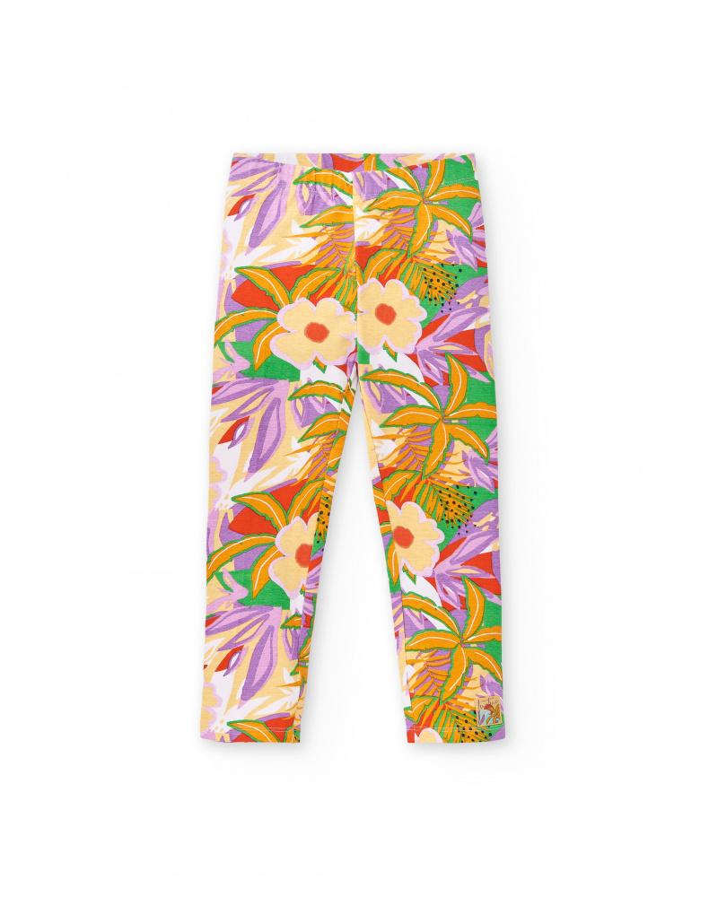 Legging punto lila niña Paradise Beach
