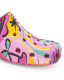 Zuecos goma lila niña Flamingo Mood