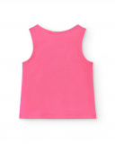 Camiseta tirantes punto fucsia niña Acid Bloom
