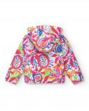 Cortavientos blanco niña Acid Bloom