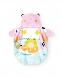 Toalla Poncho rosa niña Water Lilies
