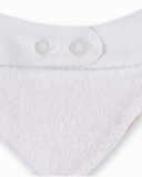 Babero bandana blanco niña Frutti