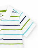 Polo piqué blanco niño Paradiso