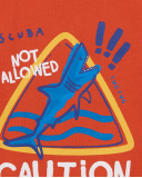 Camiseta punto rojo 'Caution' niño Salty Air