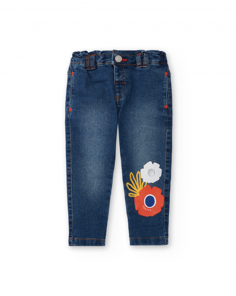 Pantalón denim azul niña Salty Air