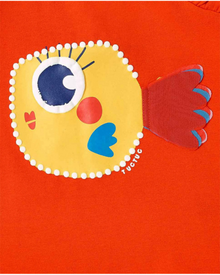 Camiseta punto rojo niña Salty Air