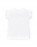 Camiseta punto blanco volante niña Salty Air