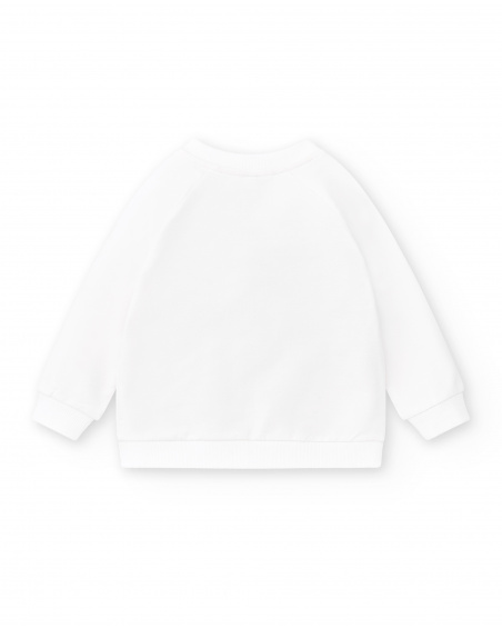 Chaqueta felpa blanco niña Salty Air