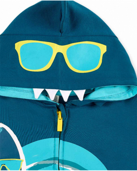 Chaqueta felpa azul niño Laguna Beach