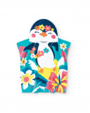 Toalla poncho azul niña Laguna Beach