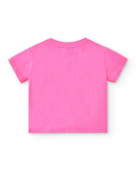 Camiseta punto fucsia niña Laguna Beach