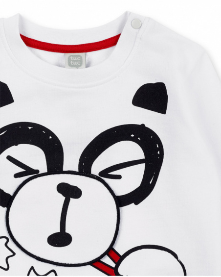 Sudadera felpa blanco niño Hey Sushi