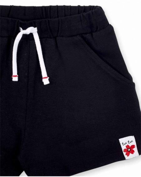 Conjunto punto blanco negro niña Hey Sushi