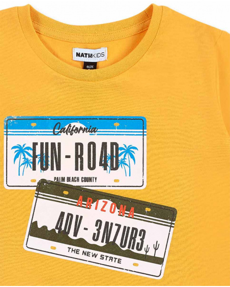 Camiseta punto amarillo niño My Plan To Escape