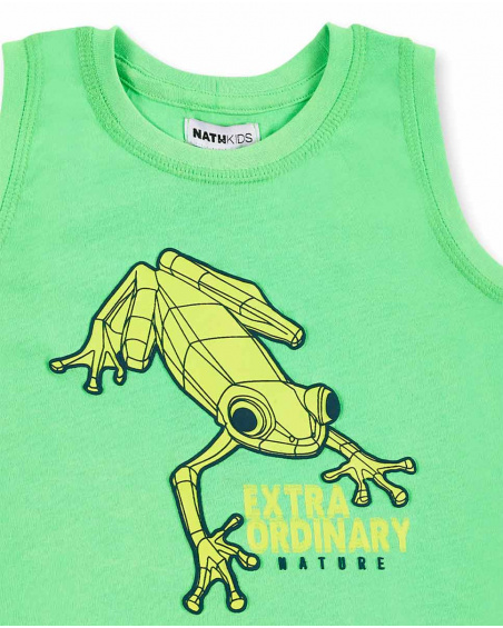 Camiseta tirantes punto verde niño Supernatural