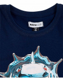 Camiseta tirantes punto navy niño Game Mode