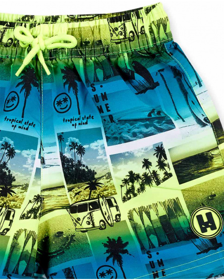 Bañador bermuda azul niño Tenerife Surf