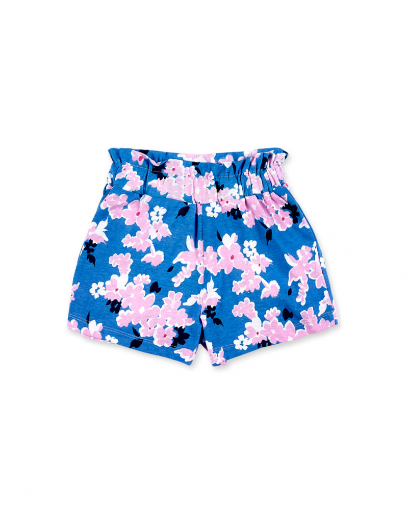 Short punto azul floral niña Carnet de Voyage