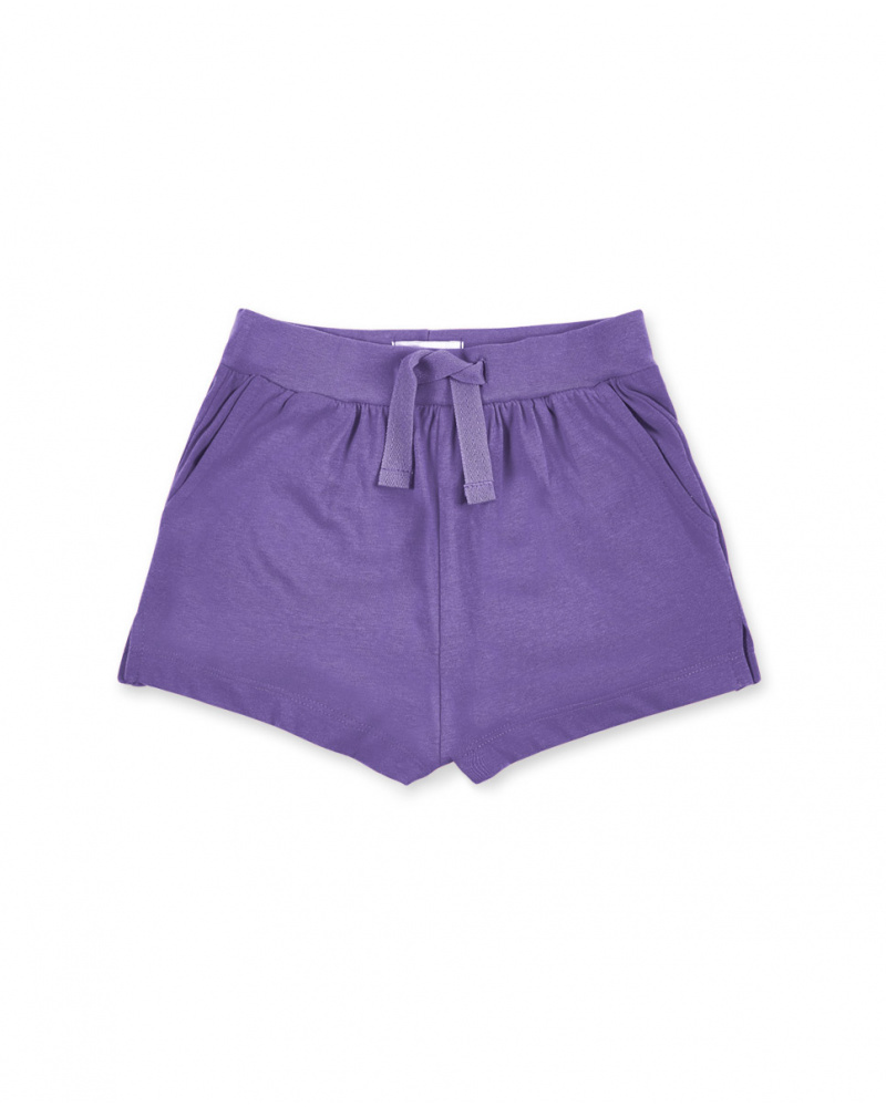 Short punto lila niña Basics