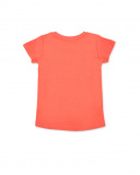 Camiseta punto naranja niña Island Life